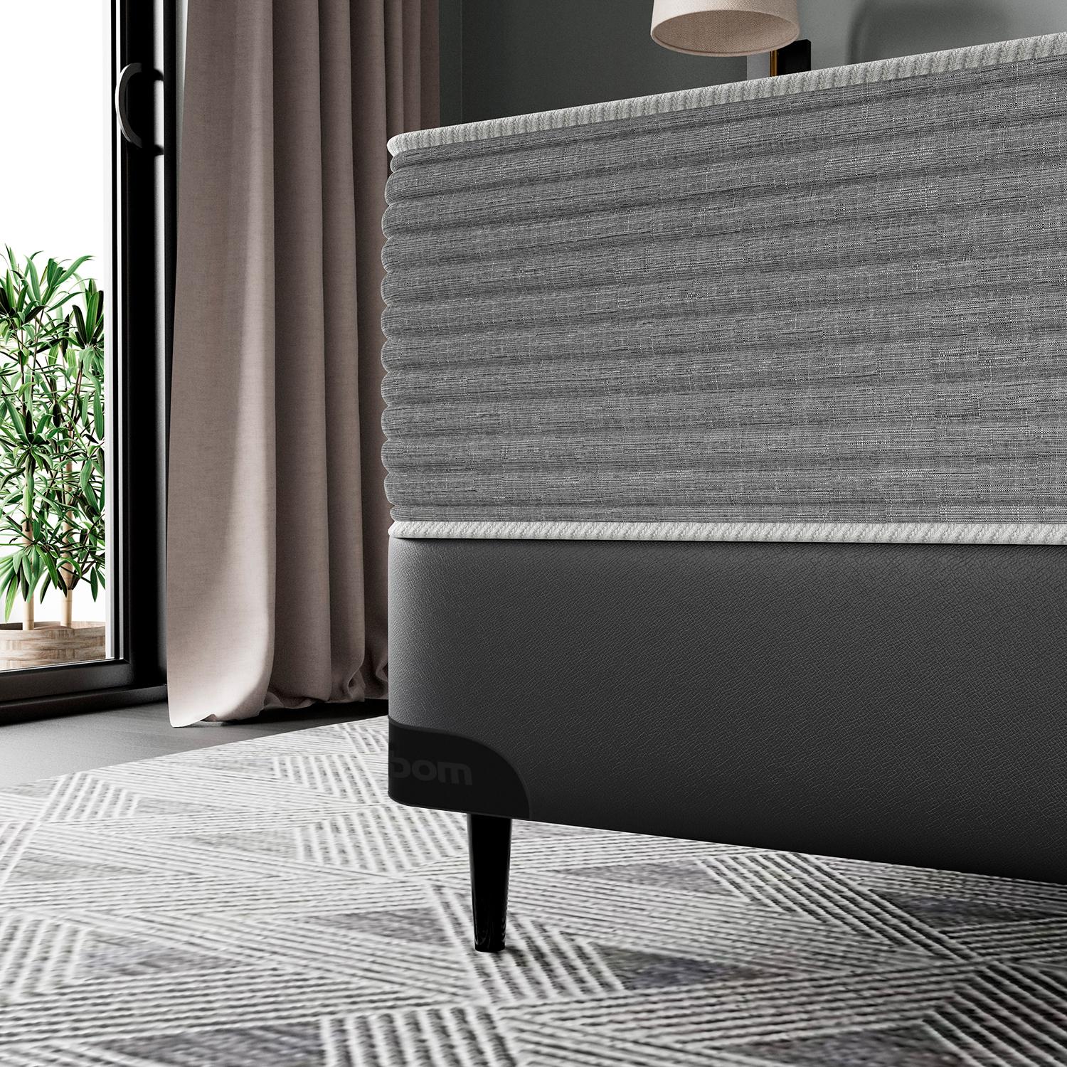 Base Sommier Corino Cinza Super King (193x203x23) - Ortobom