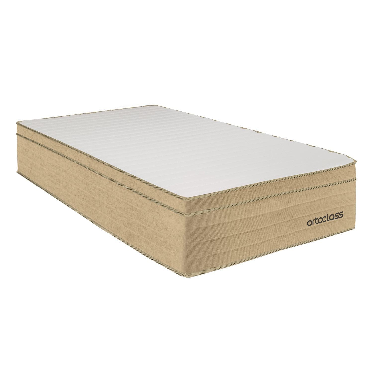 Cama Box e Colchão Poli Pillow D33-Solt.(108x198)-Ortoclass