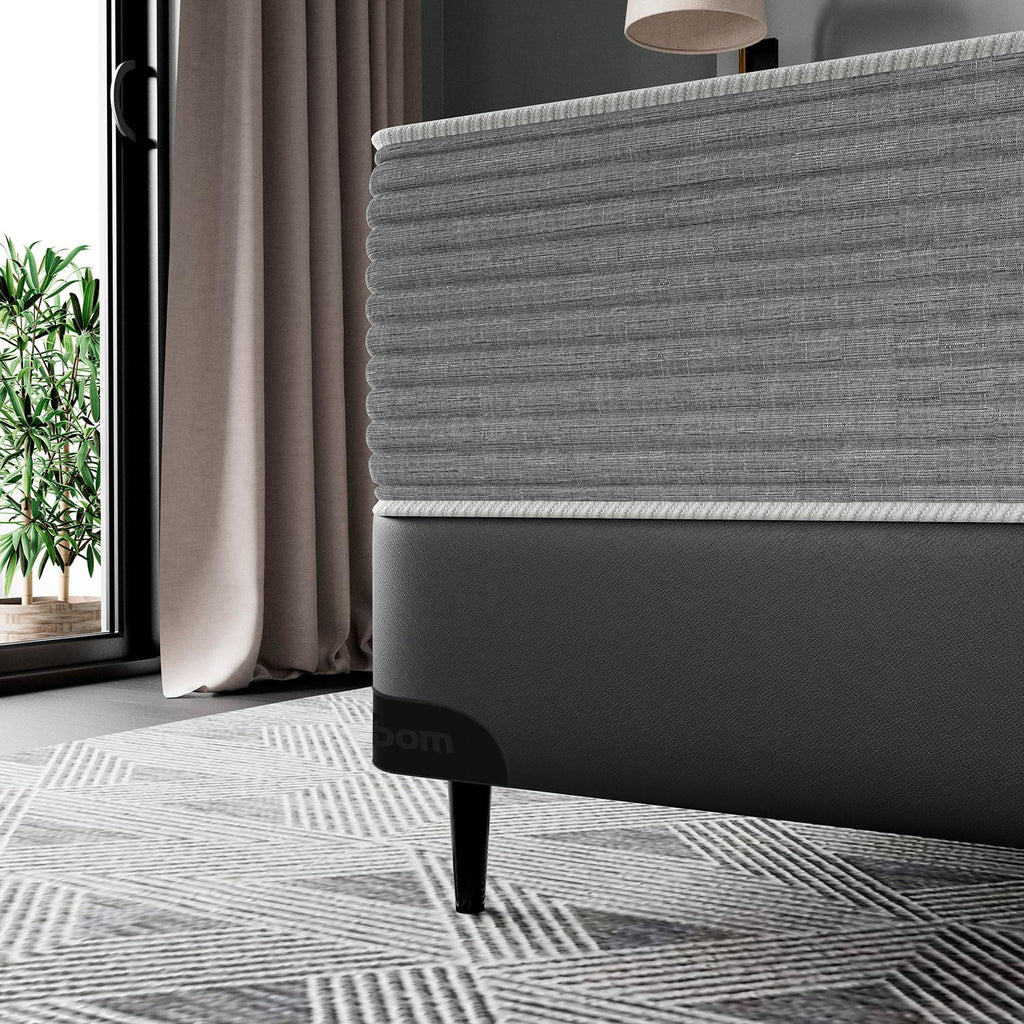 Base Sommier Corino Cinza Viúva (128x188x23) - Ortobom