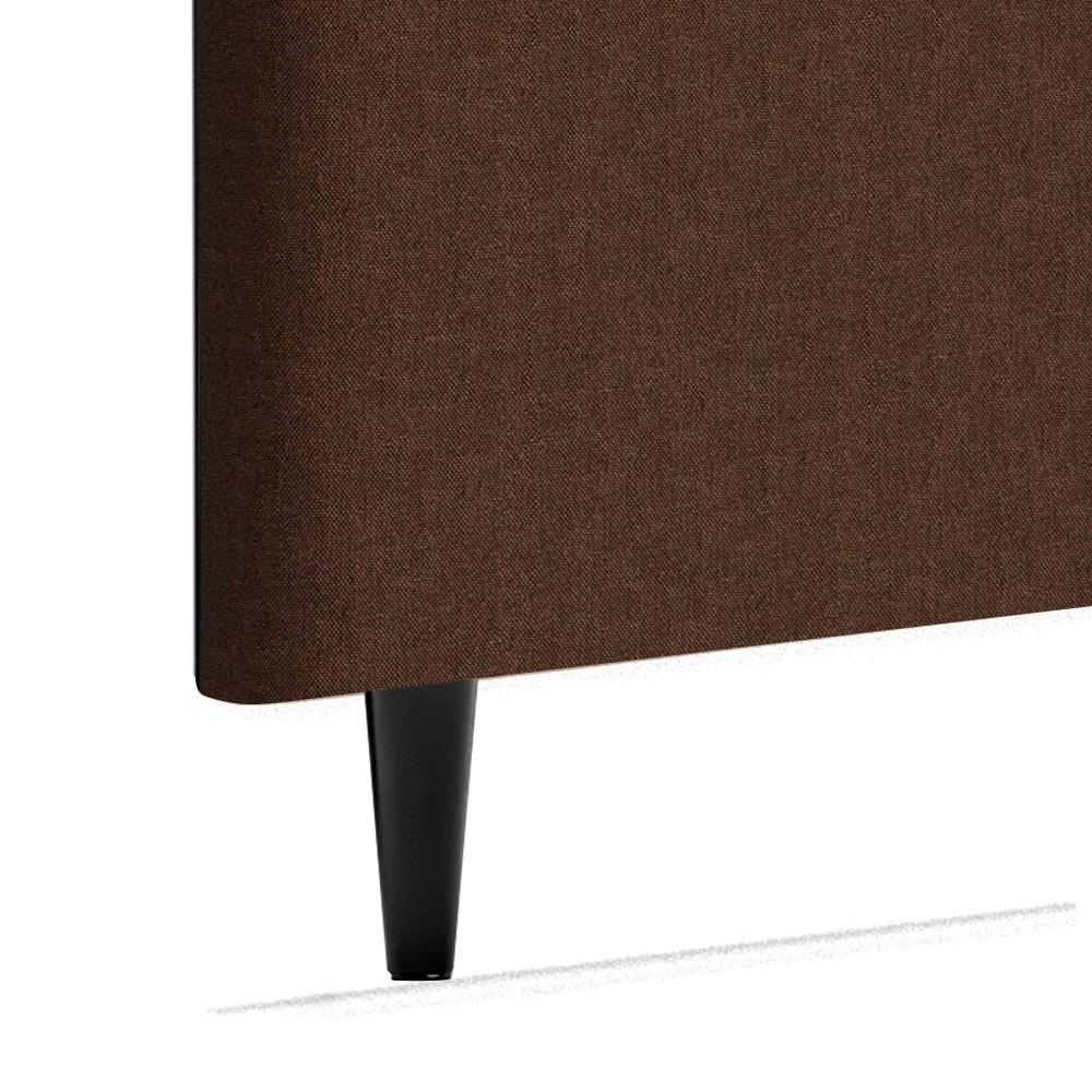 Cabeceira Piave Veluto Marrom Casal (8x140x120) - Ortobom