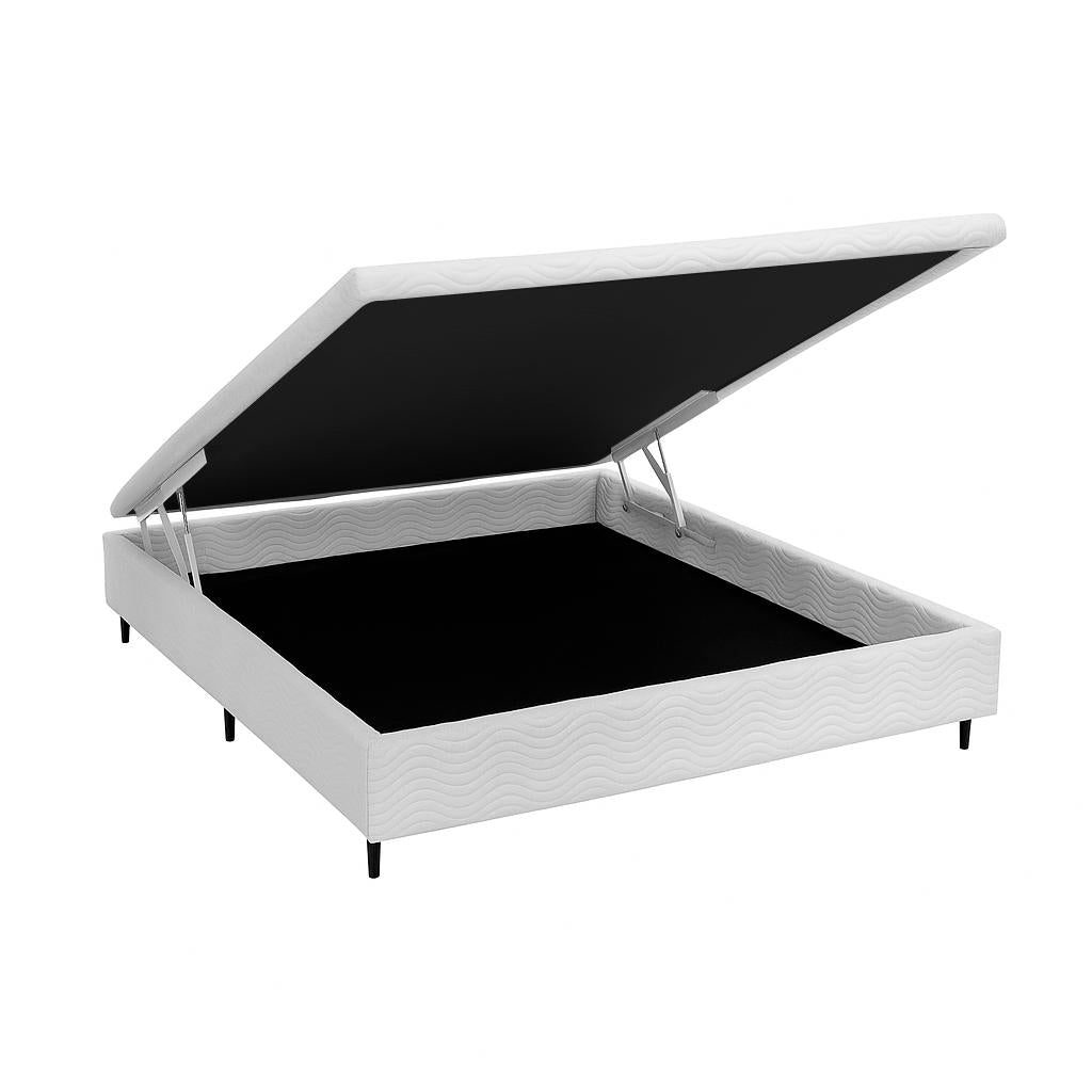 Base Baú Physical Branco Casal (138x188x25) - Ortobom