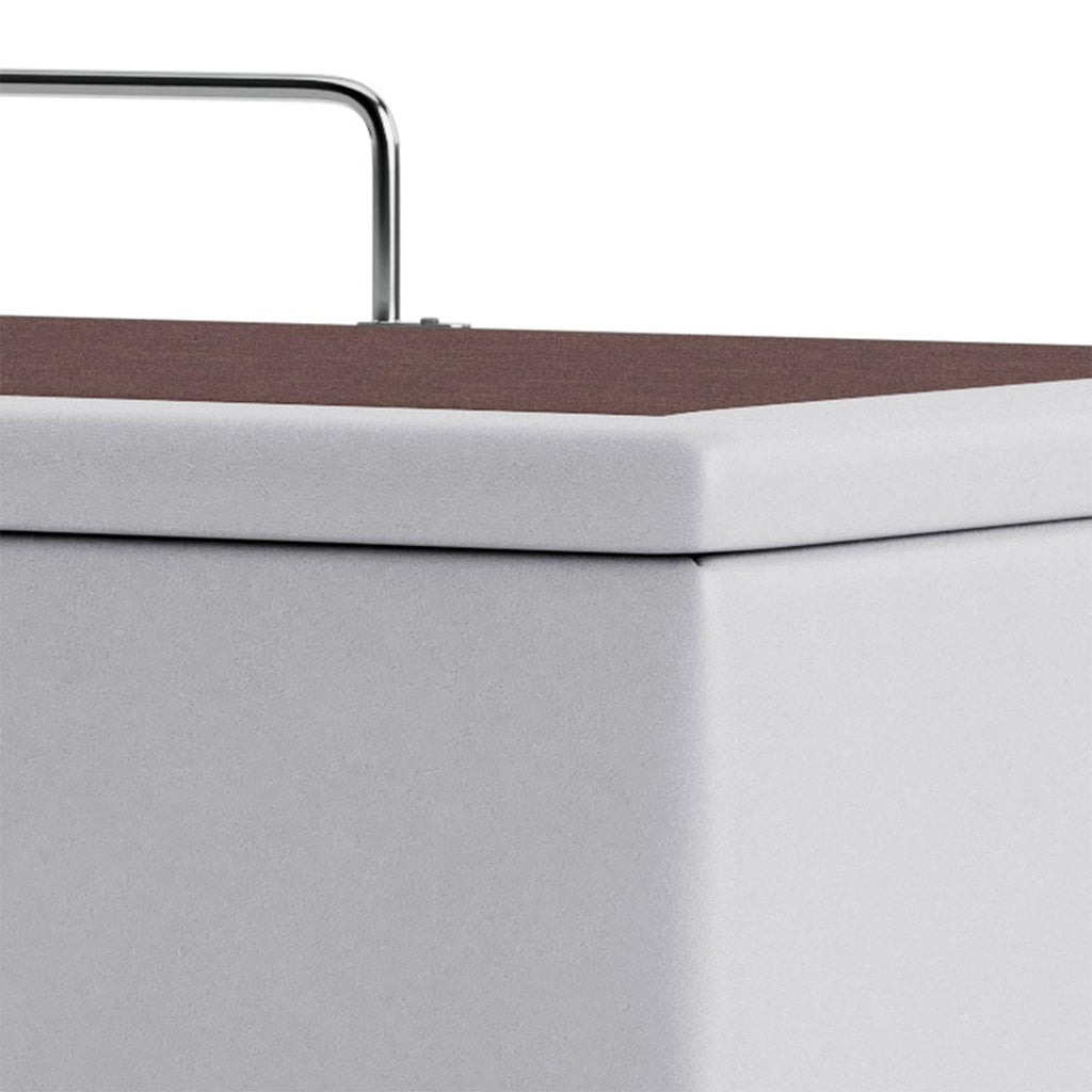 Base Baú Phy Branco Solteiro (88x188x39) - Ortobom