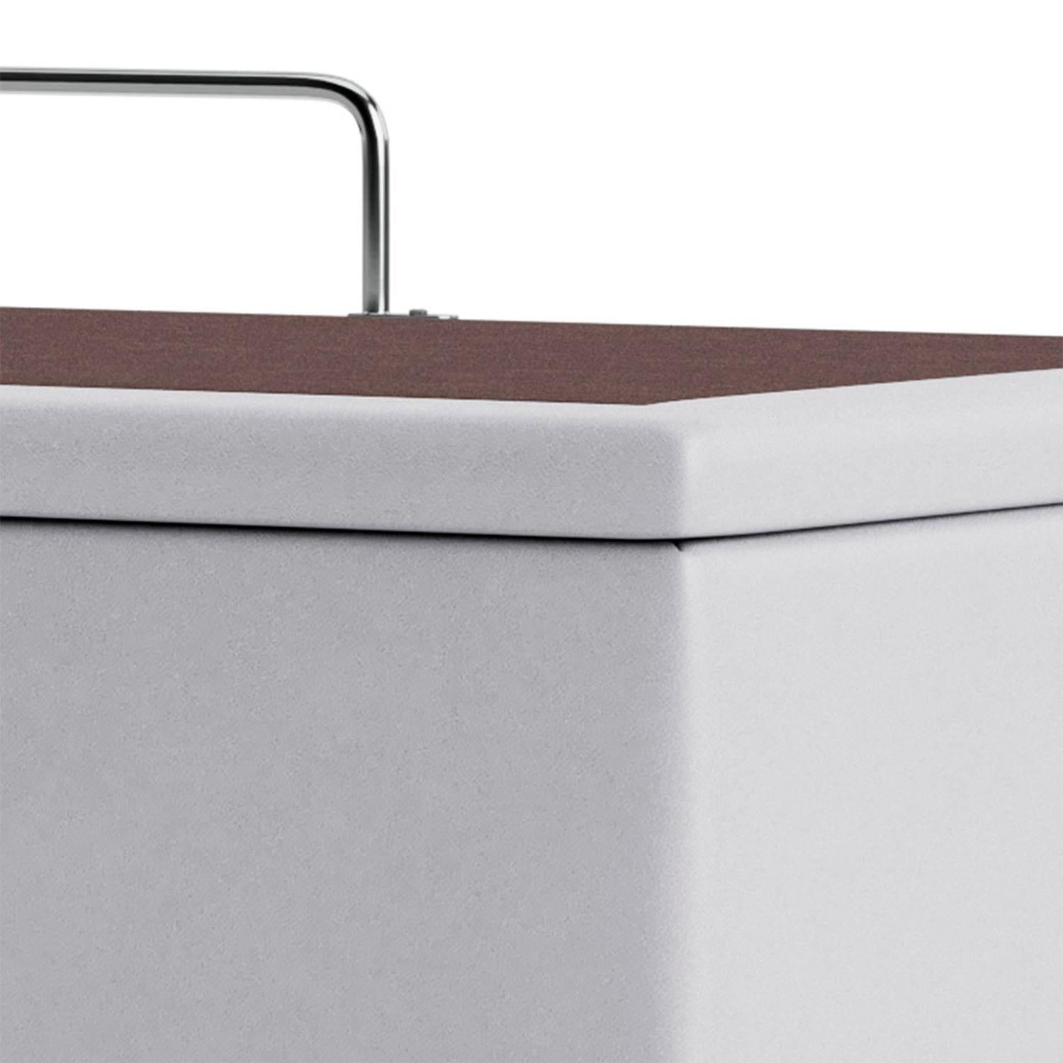 Base Baú Phy Branco Solteiro (88x188x39) - Ortobom