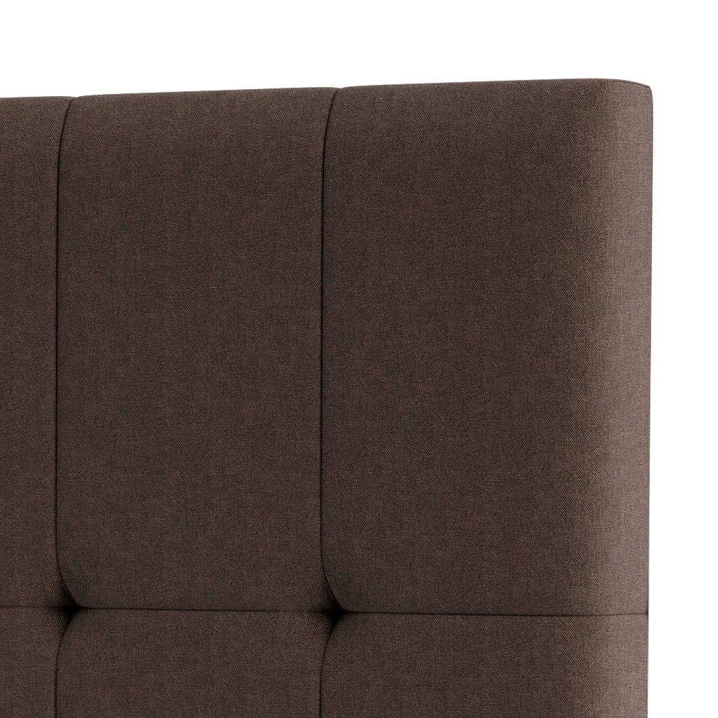 Cabeceira Piave Linho Marrom Casal (8x140x120) - Ortobom