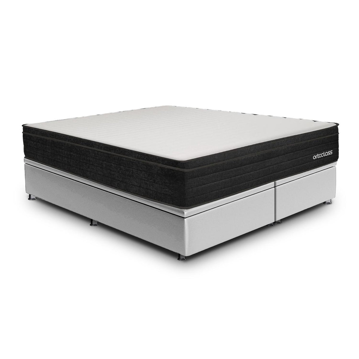 Cama Baú e Poli Ortopillow D45 Queen (158x198) Ortobom