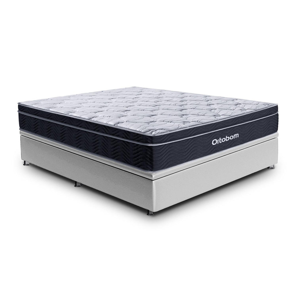 Cama Baú e Elegant Molas Ensacadas Casal (138x188) Ortobom