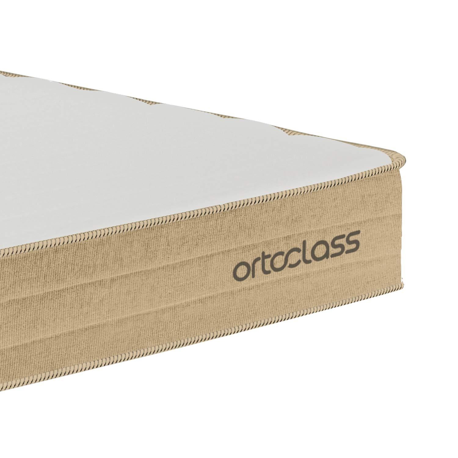 Cama Box e Colchão Poli D33 - Casal(138x188) - Ortoclass