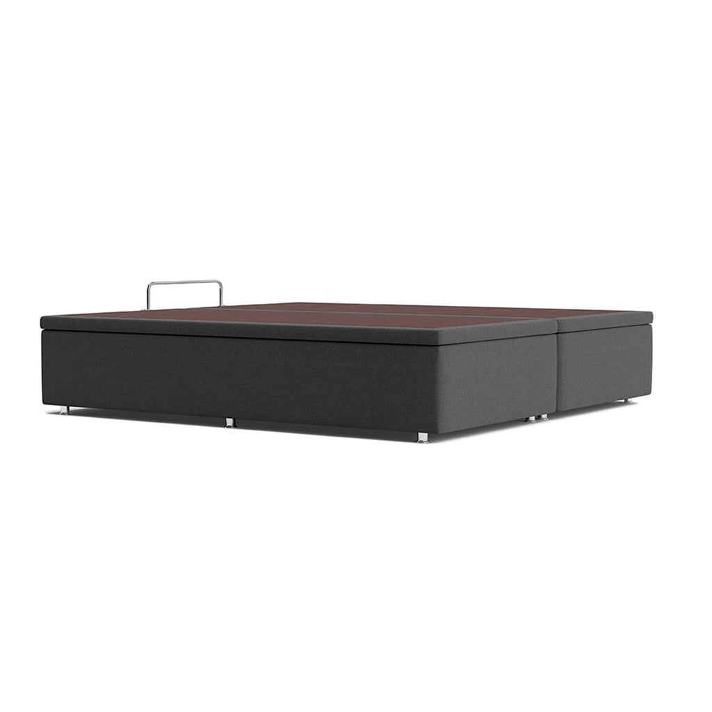 Base Baú Camurça Cinza Super King (193x203x39) - Ortobom