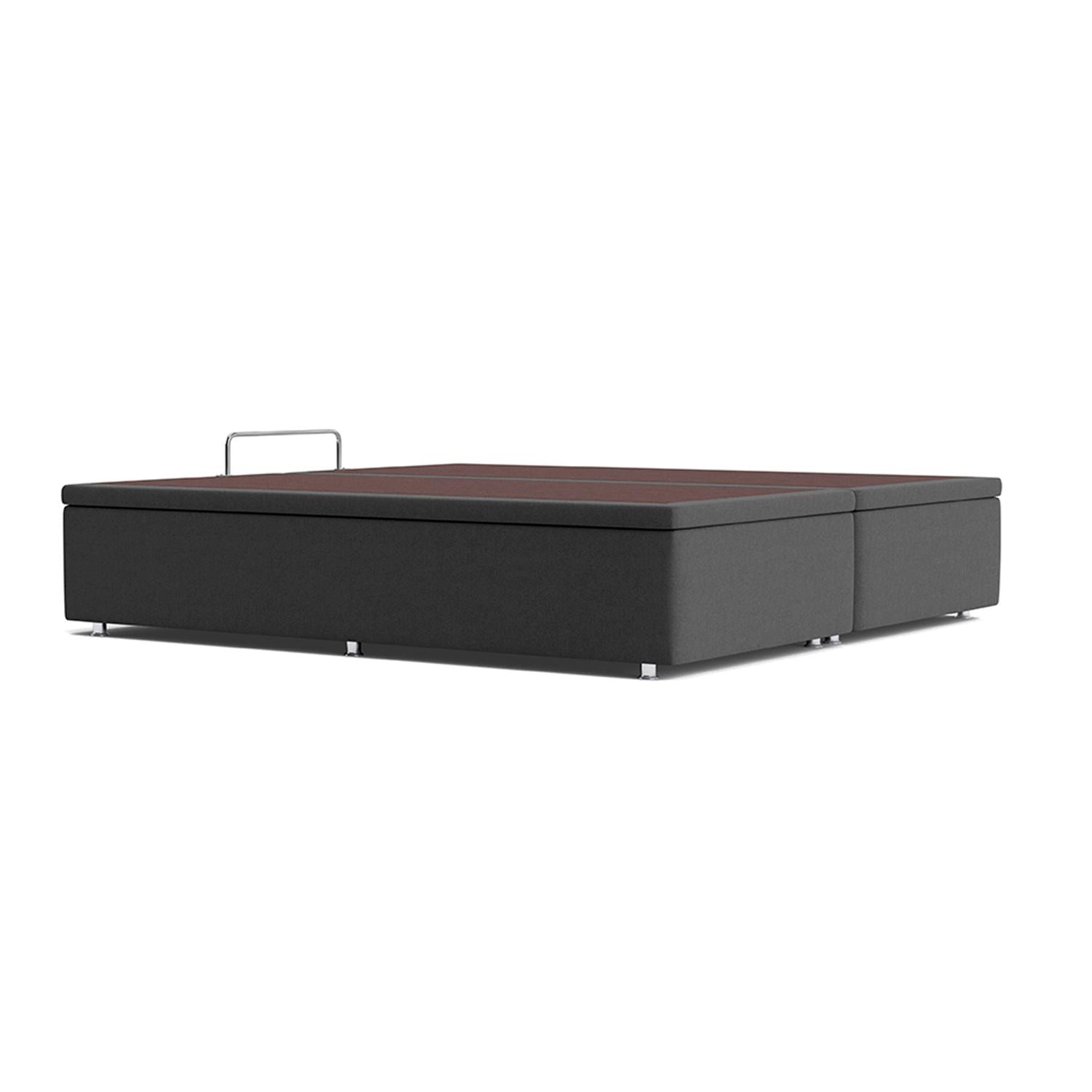 Base Baú Camurça Cinza Super King (193x203x39) - Ortobom