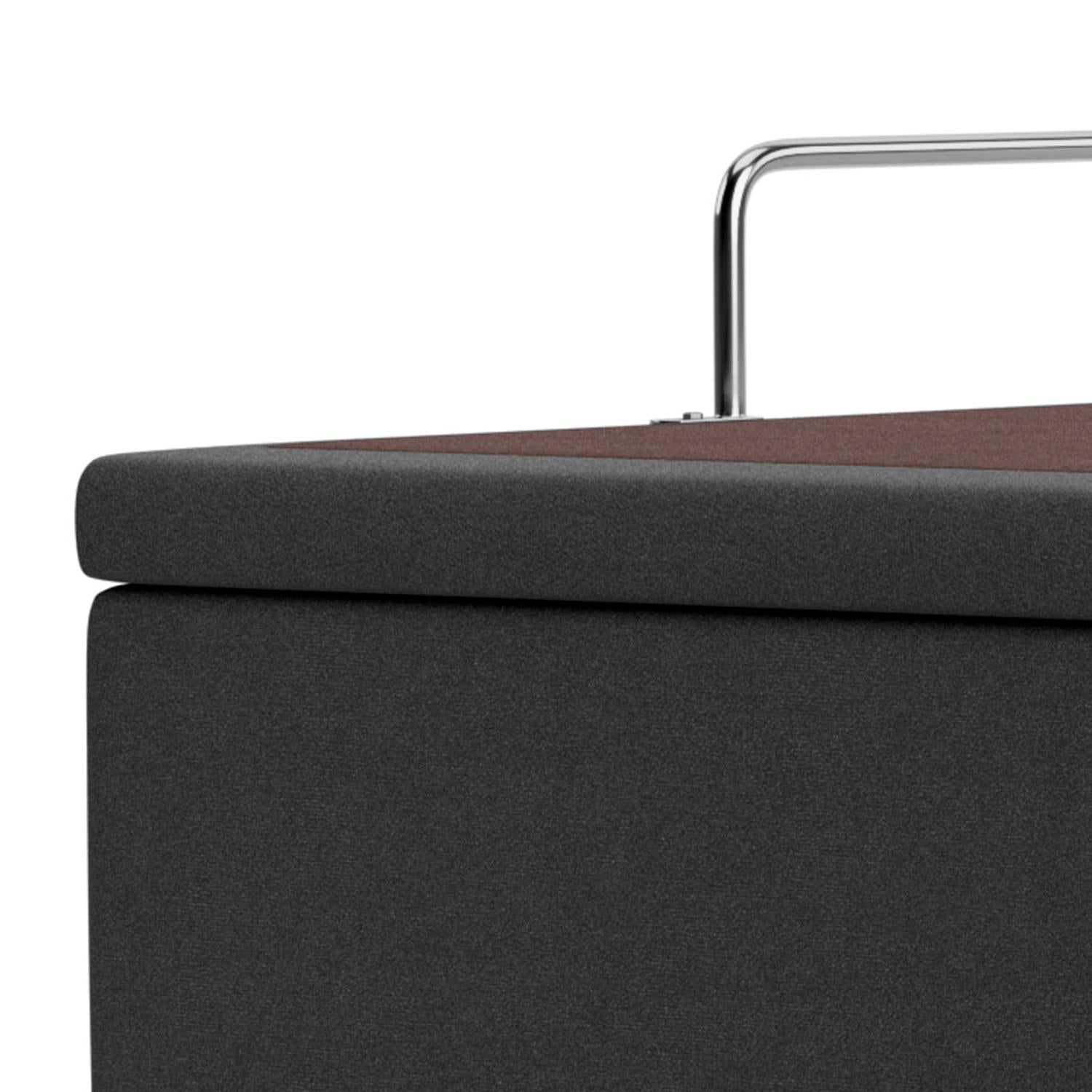 Base Baú Physical Camurça Cinza Casal (138x188x39) - Ortobom