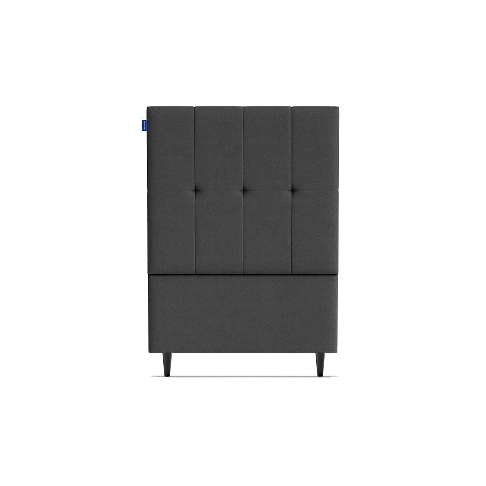 Cabeceira Piave Veluto Cinza Solteiro (8x90x120) - Ortobom