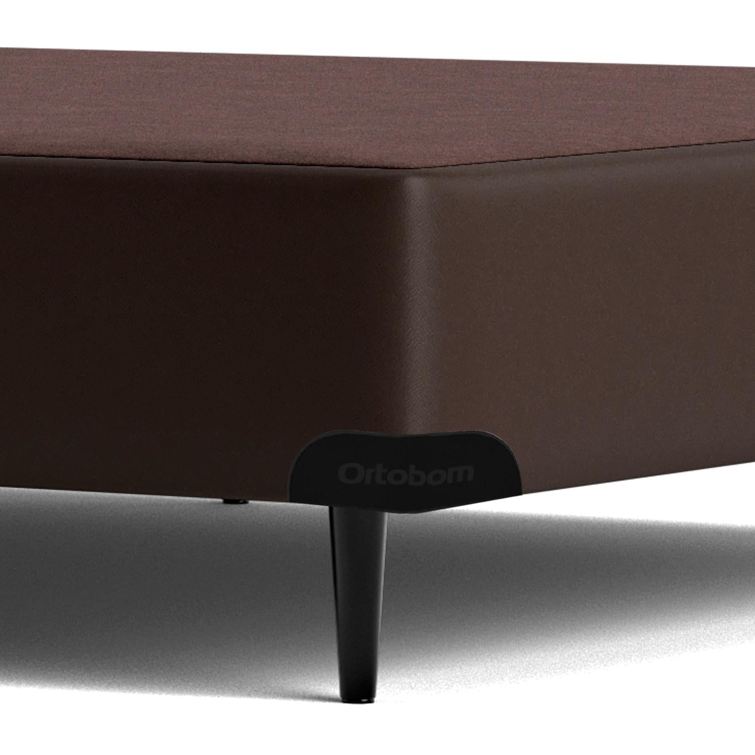 Base Sommier Corino Marrom Solteiro (78x188x23) - Ortobom