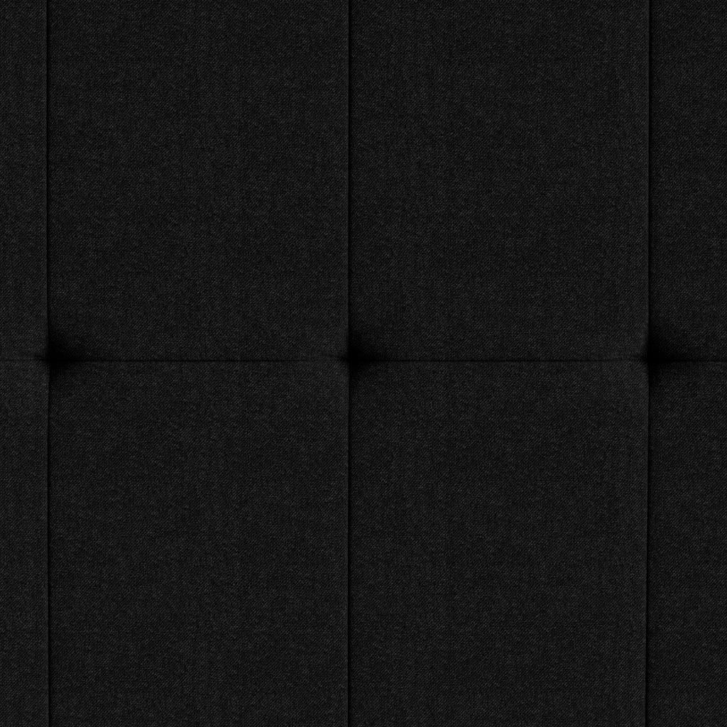 Cabeceira Piave Linho Preto Casal (8x140x120) - Ortobom