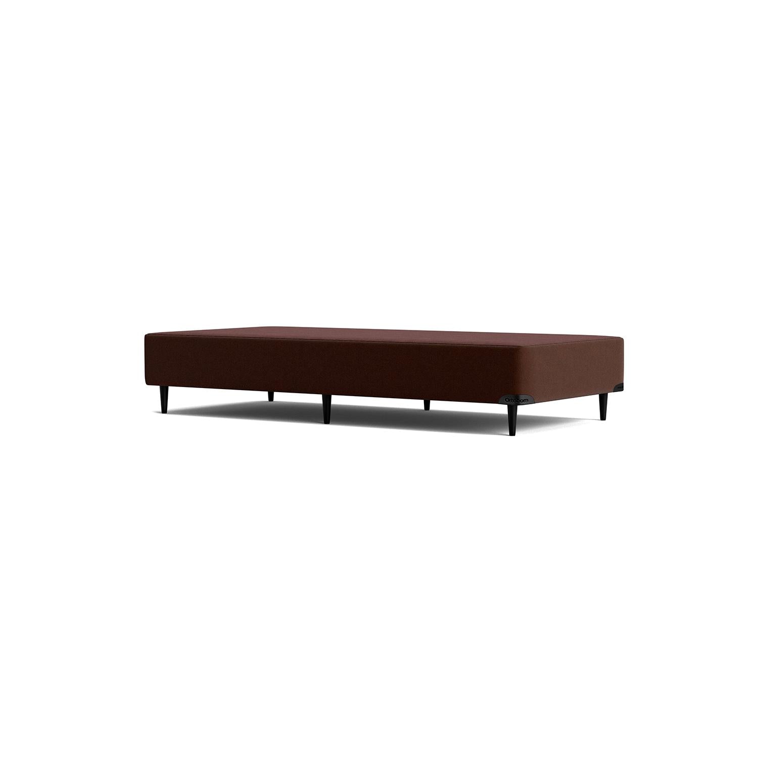 Base Sommier Camurça Marrom Solteiro (78x188x23) - Ortobom
