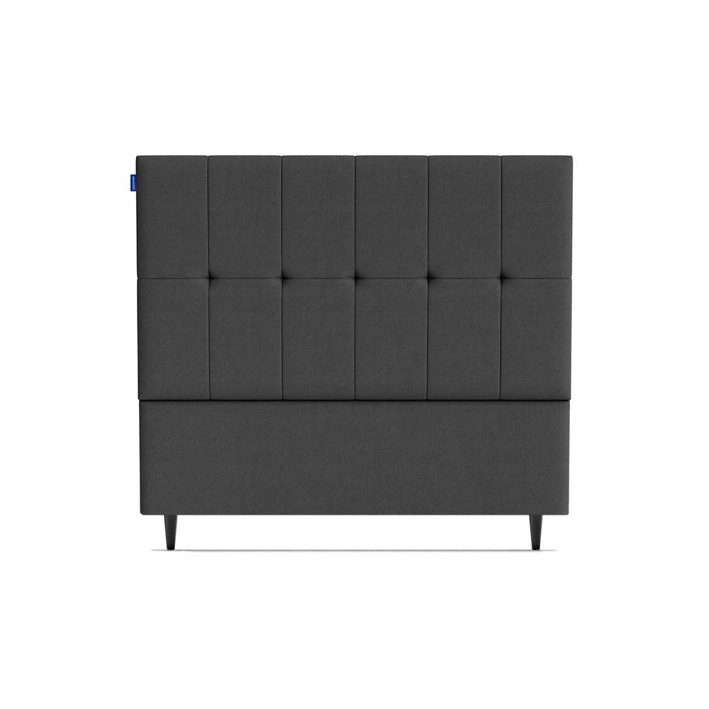 Cabeceira Piave Veluto Cinza Casal (8x140x120) - Ortobom