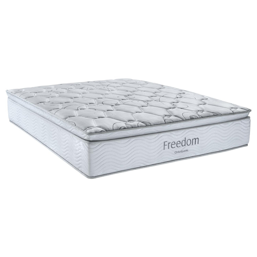Cama Box e Colchão Freedom - Queen (158x198) - Ortobom