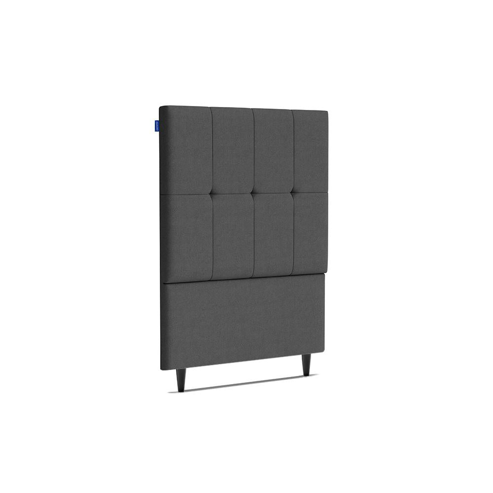 Cabeceira Piave Veluto Cinza Solteiro (8x90x120) - Ortobom