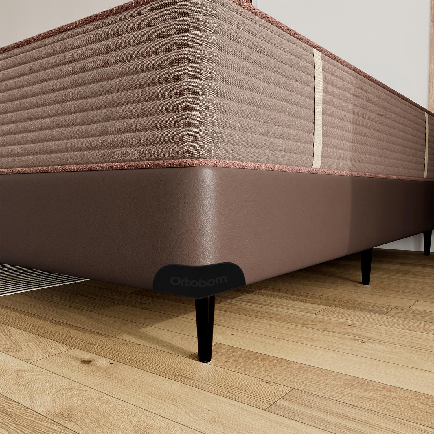 Base Sommier Marrom Queen (158x198x23) - Ortobom