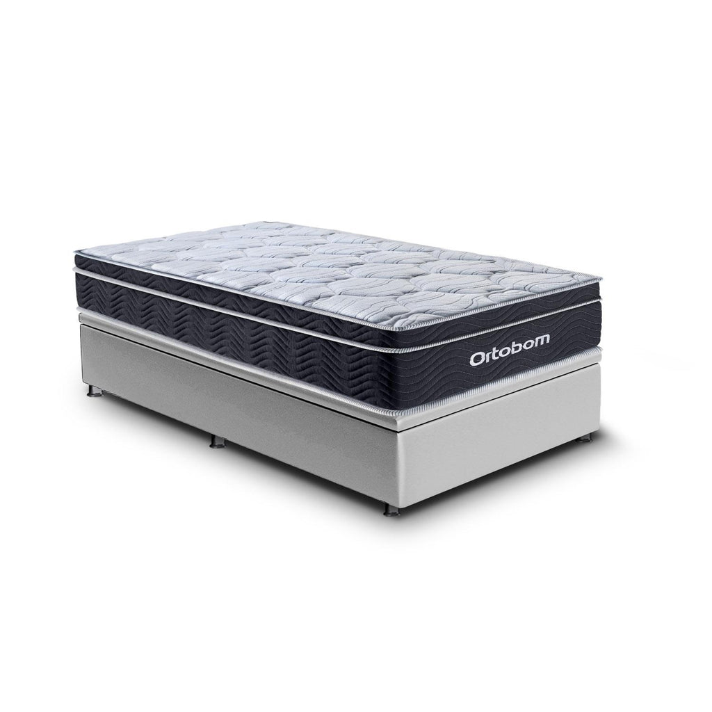 Cama Baú e Elegant Molas Ensacadas Solteiro (88x188) Ortobom