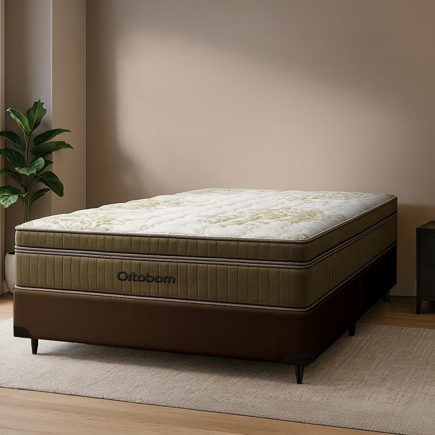Cama Box Ortobom GoldUltra Molas Ensacadas (193x203x68)