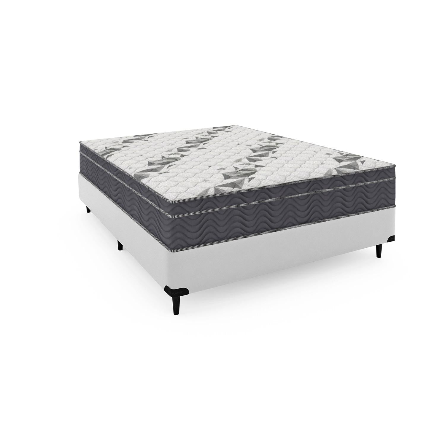 Cama Box e Colchão Airtech 100 D33 Viúva (128x188)-Ortobom