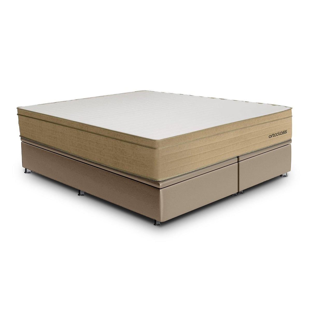 Cama Baú e Poli Ortopillow D33 Queen (158x198) Ortobom