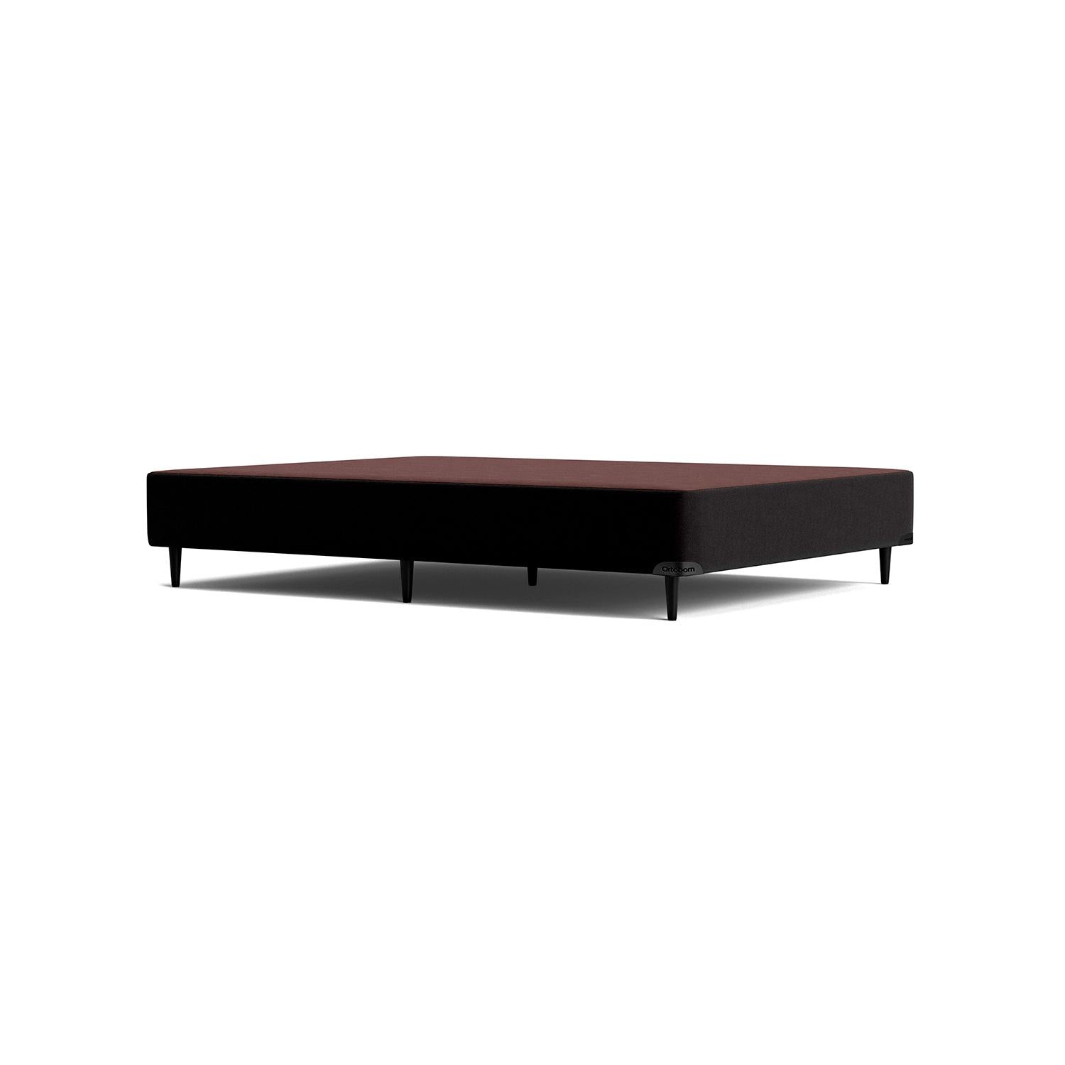 Base Sommier Camurça Preto Viúva (128x188x23) - Ortobom
