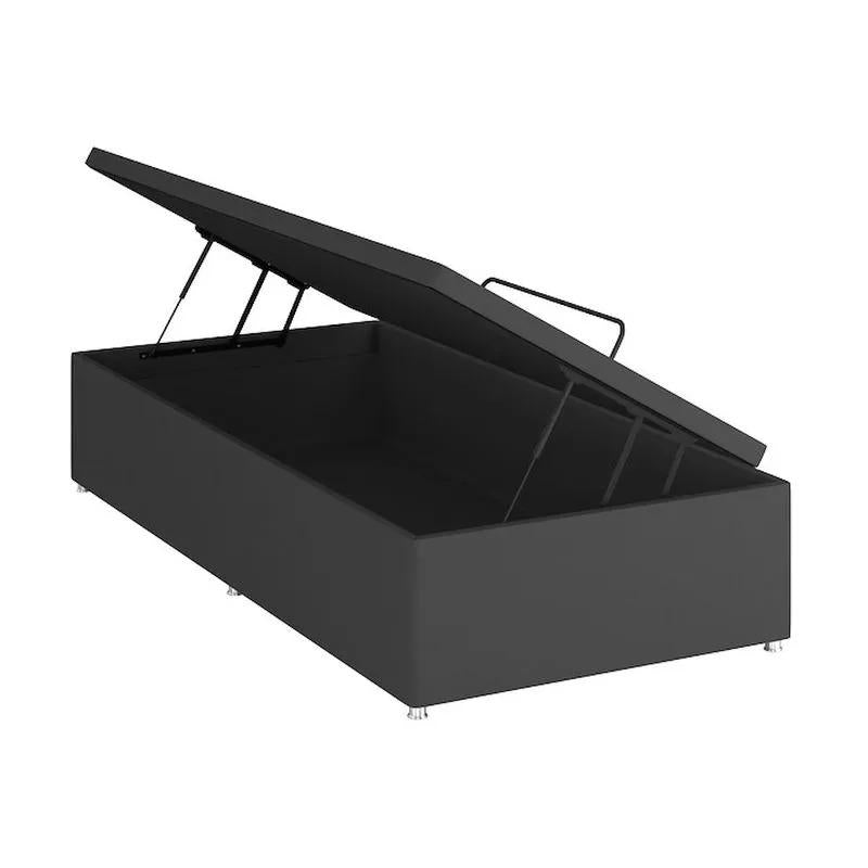 Base Baú Phy Cinza Solteiro (88x188x39) - Ortobom