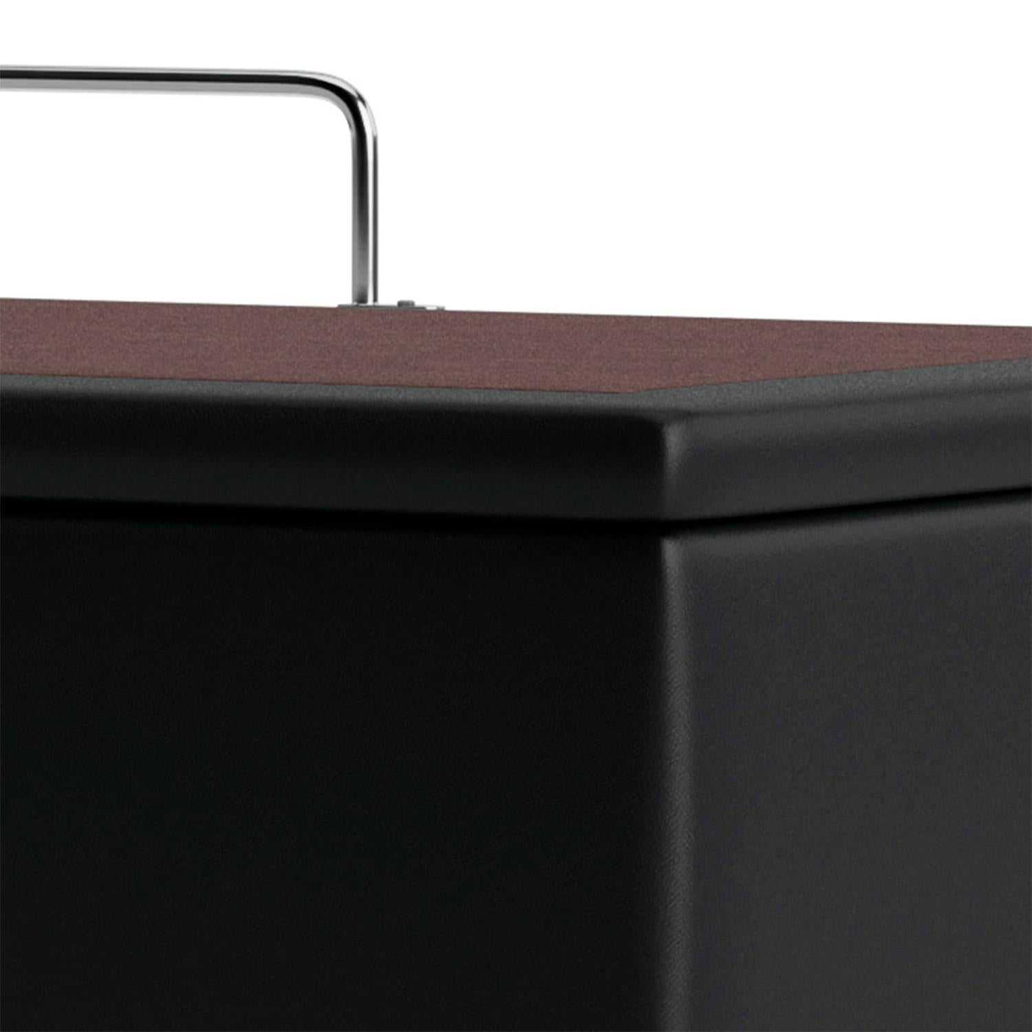 Base Baú Phy Preto Solteiro (88x188x39) - Ortobom