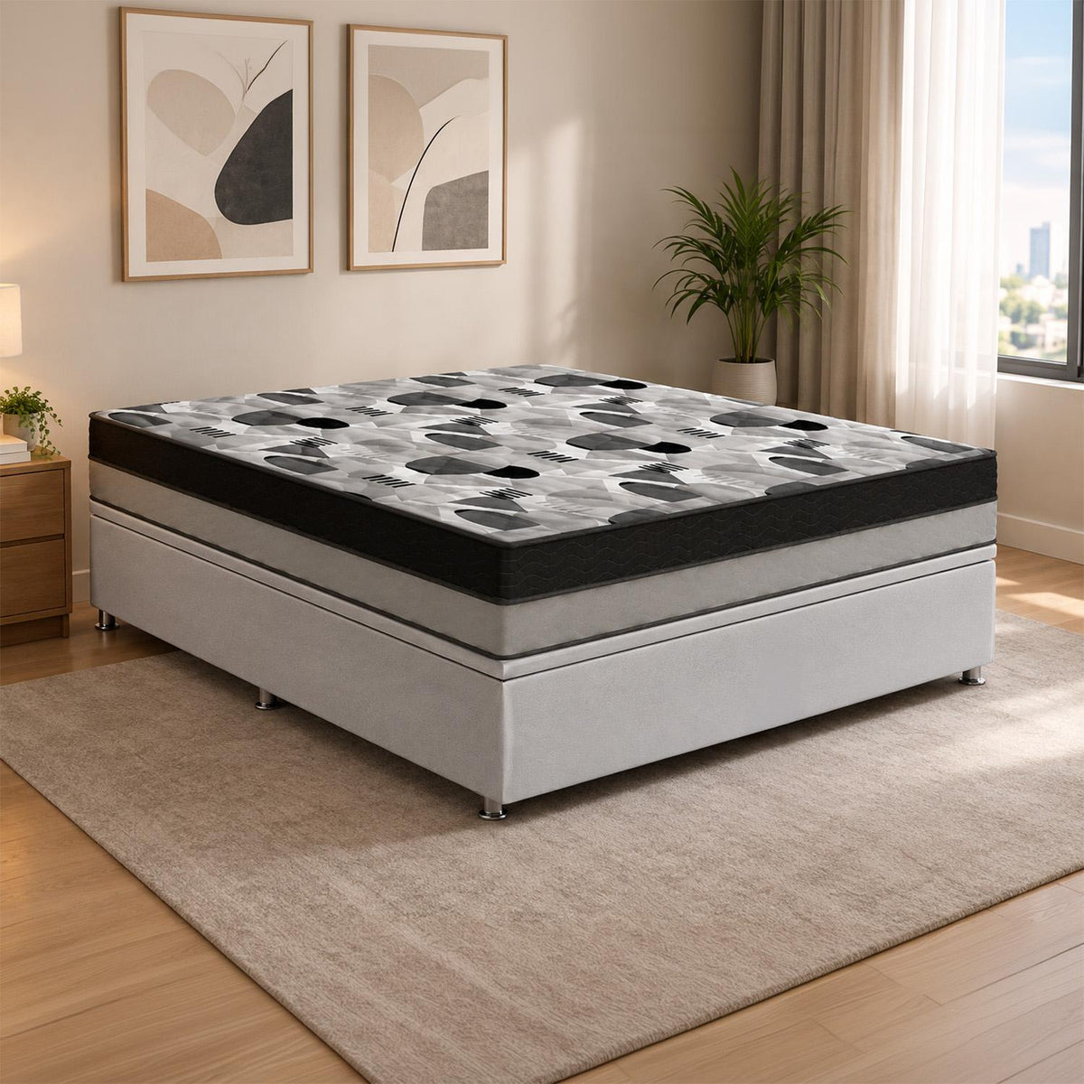 Cama Baú e Iso Duplo Conforto Casal Ortobom