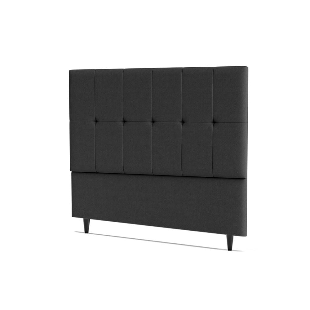 Cabeceira Piave Veluto Cinza Casal (8x140x120) - Ortobom