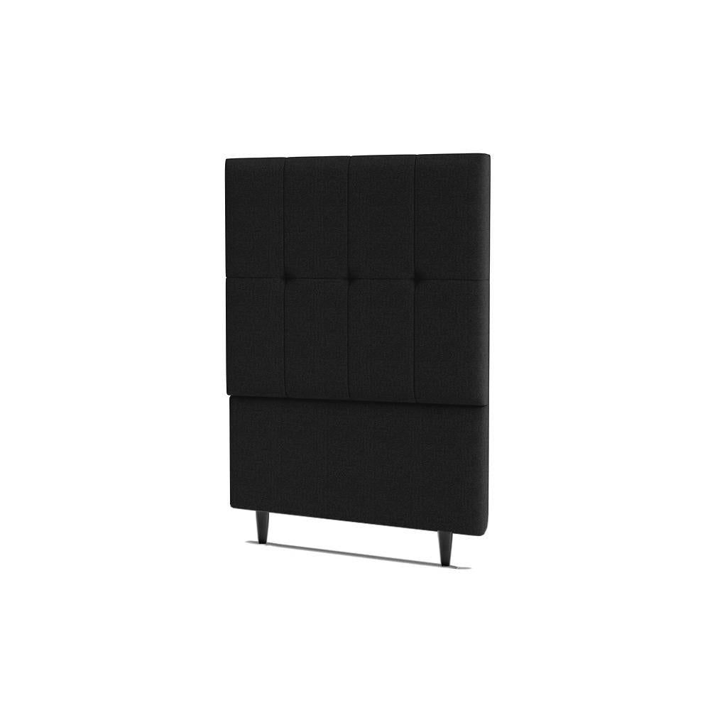 Cabeceira Piave Linho Preto Solteiro (8x90x120) - Ortobom