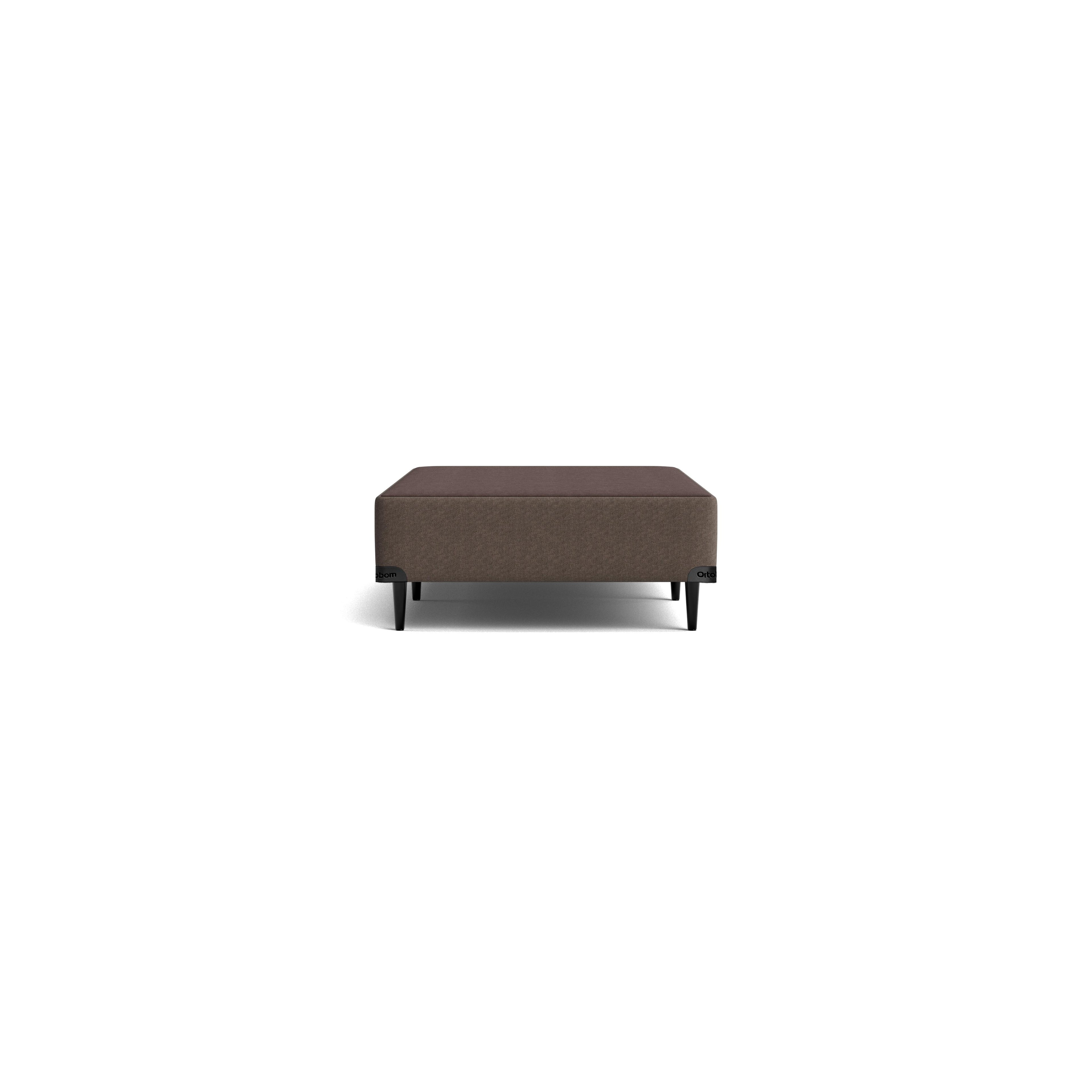 Base Sommier Linho Marrom Solteiro (88x188x23) - Ortobom