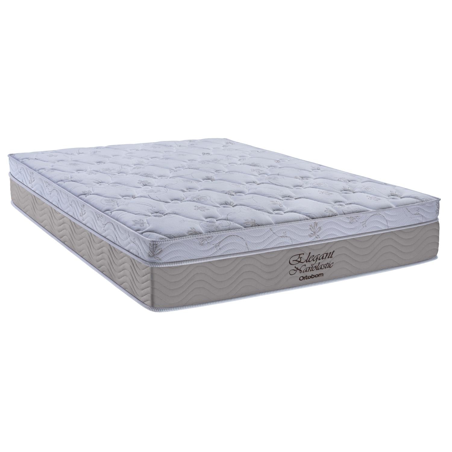 Cama Box  e Cabeceira Elegant Nano Casal  (138x188)- Ortobom