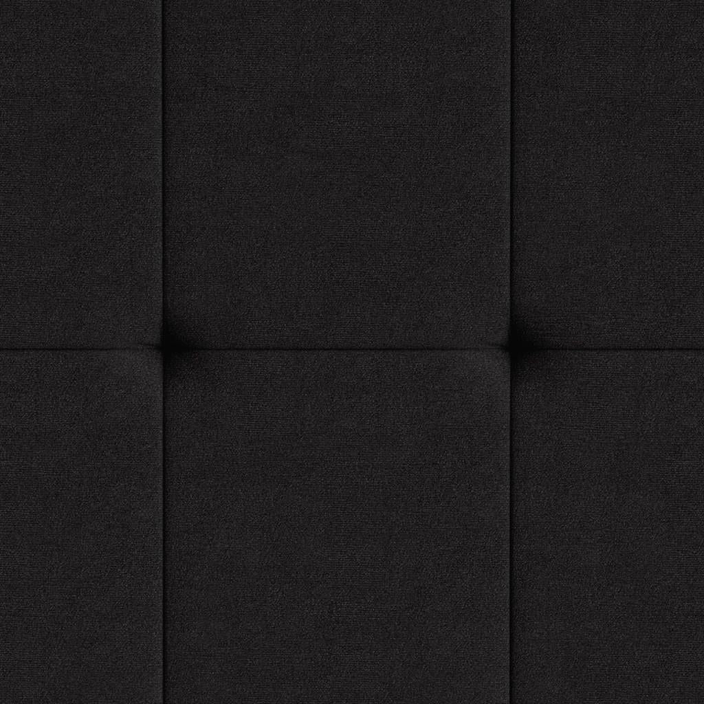 Cabeceira Piave Veluto Preto Super King (8x195x120) - Ortobom