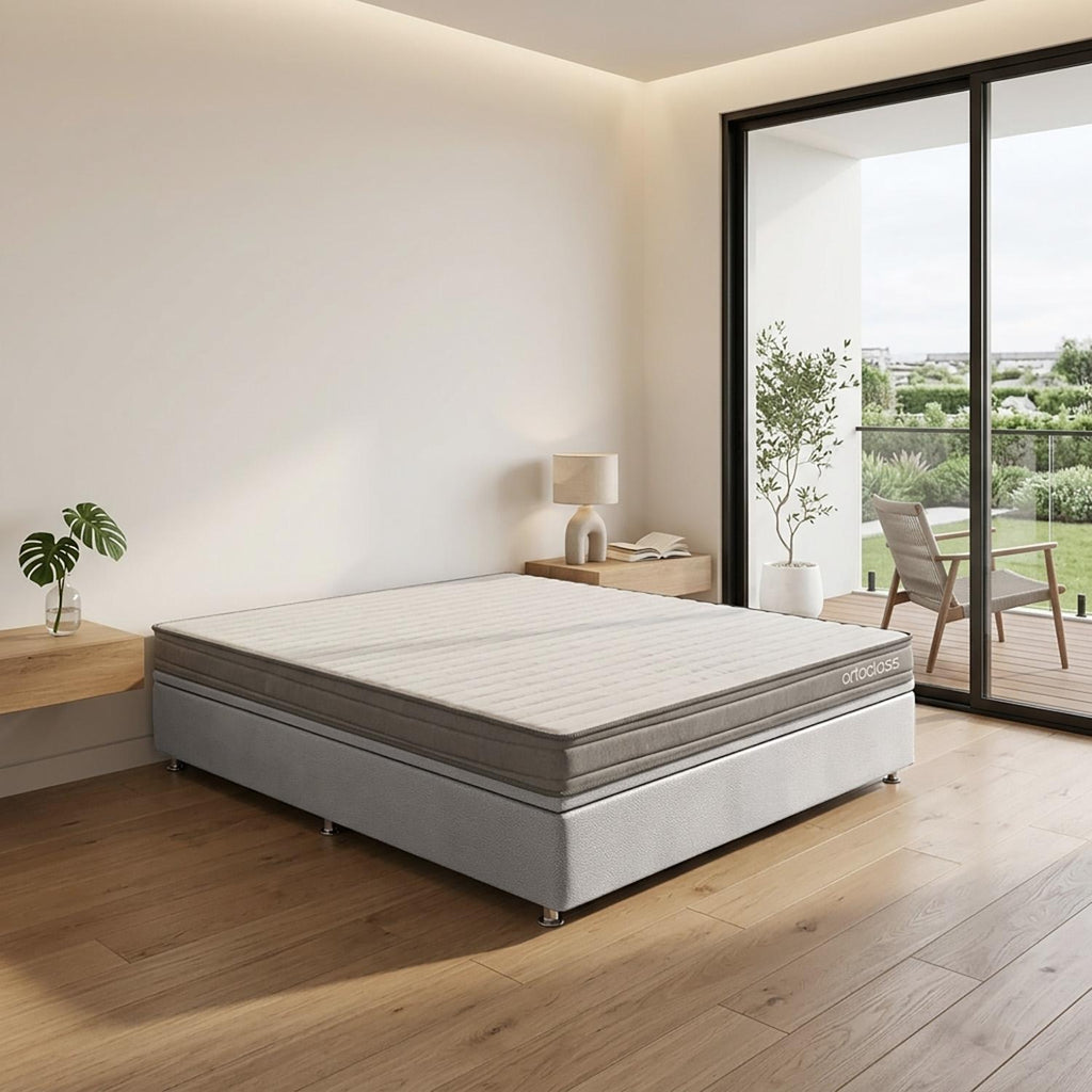 Cama Baú e Ortoclass D23 Casal  (138x188) Ortobom