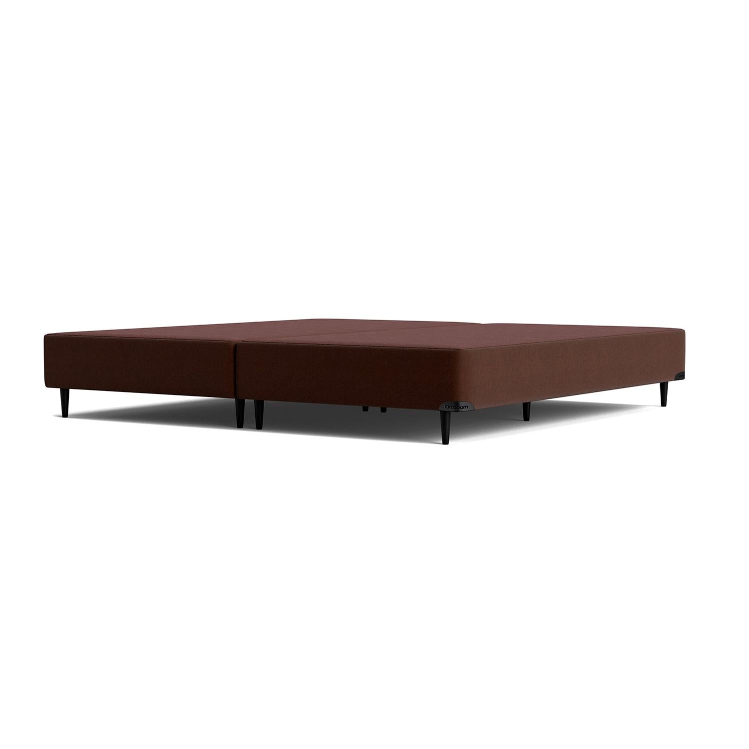 Base Sommier Camurça Marrom Queen (158x198x23) - Ortobom