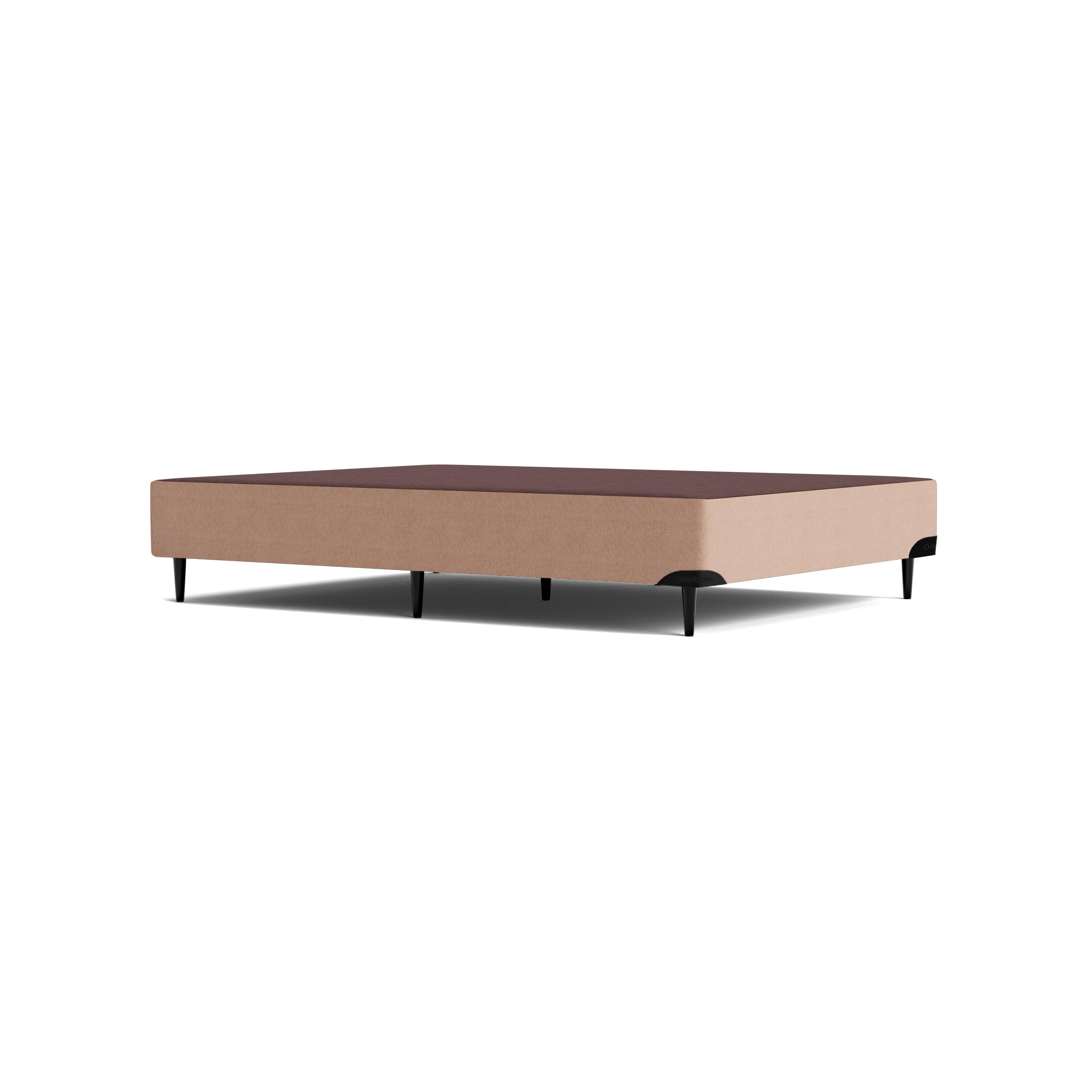 Base Sommier Linho Bege Casal (138x188x23) - Ortobom