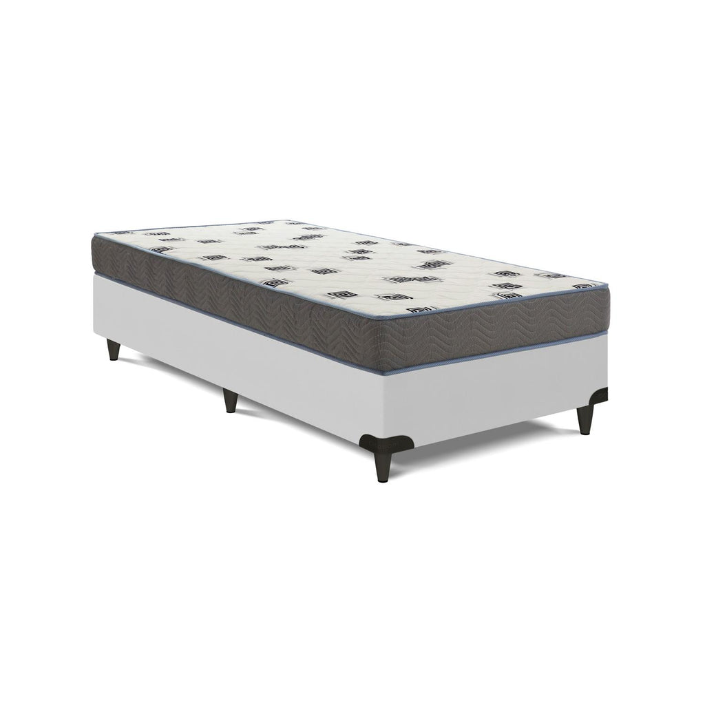 Cama  Box e Colchão Light D33 - Solteiro (78x188) - Ortobom