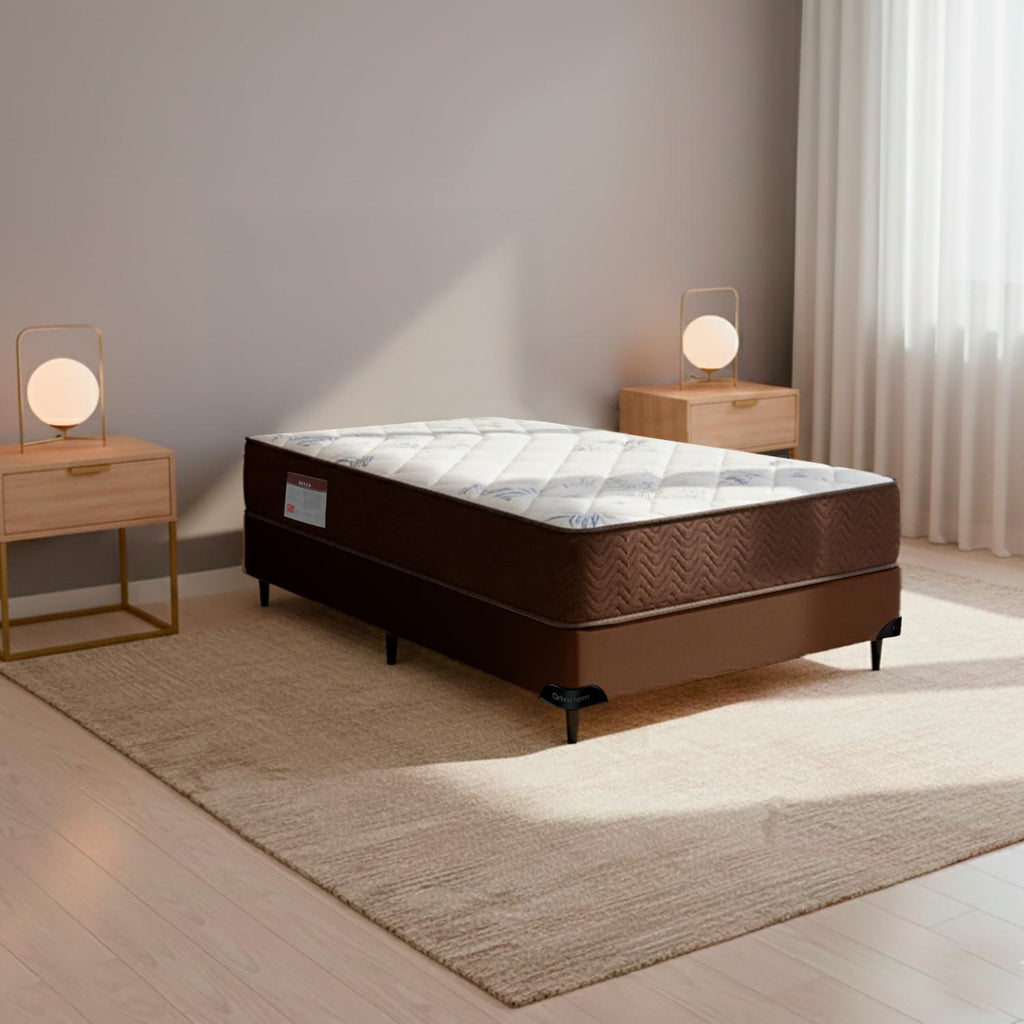 Cama box e Colchão ISO 150 D45 – Solteiro(78x188)-Ortobom