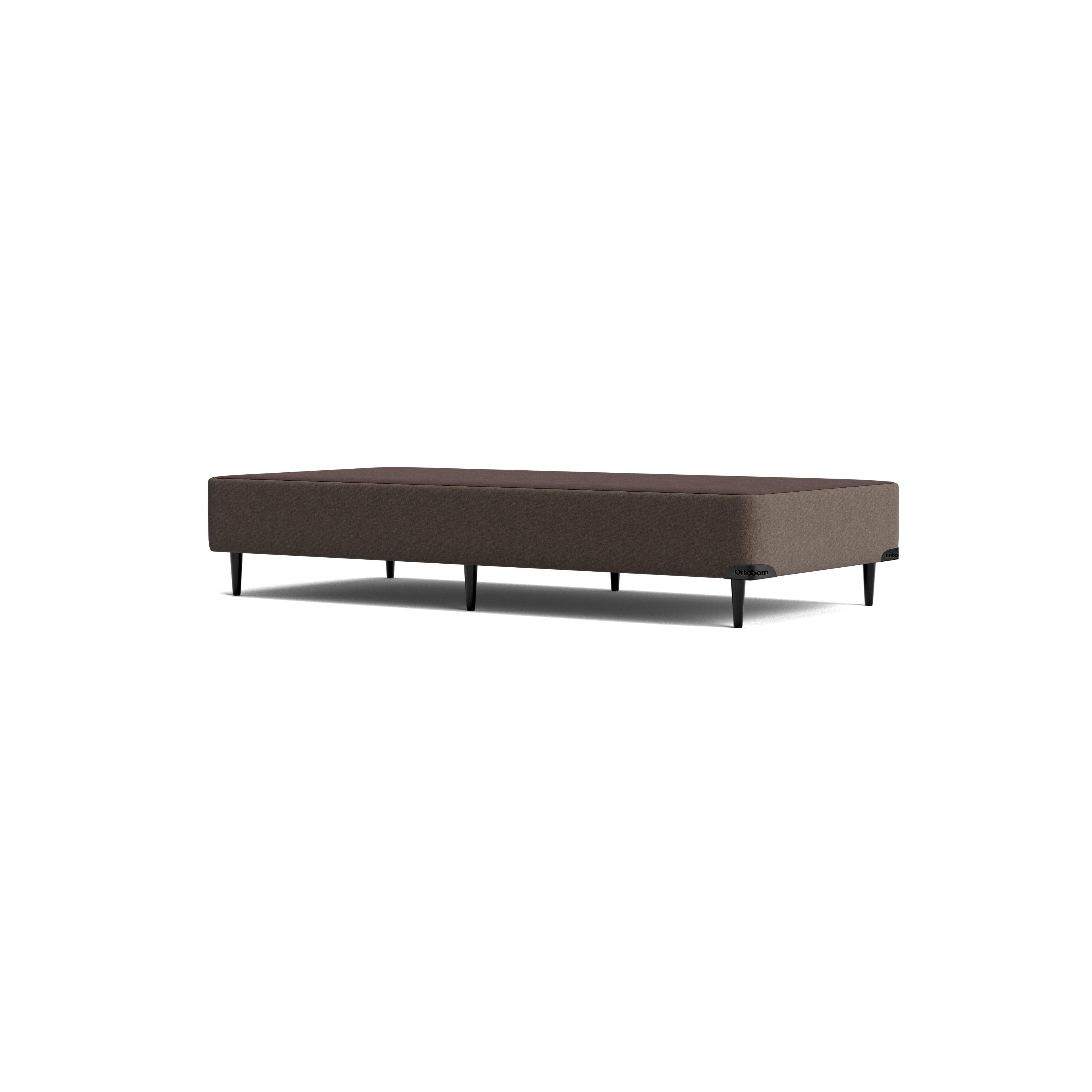 Base Sommier Linho Marrom Solteiro (88x188x23) - Ortobom