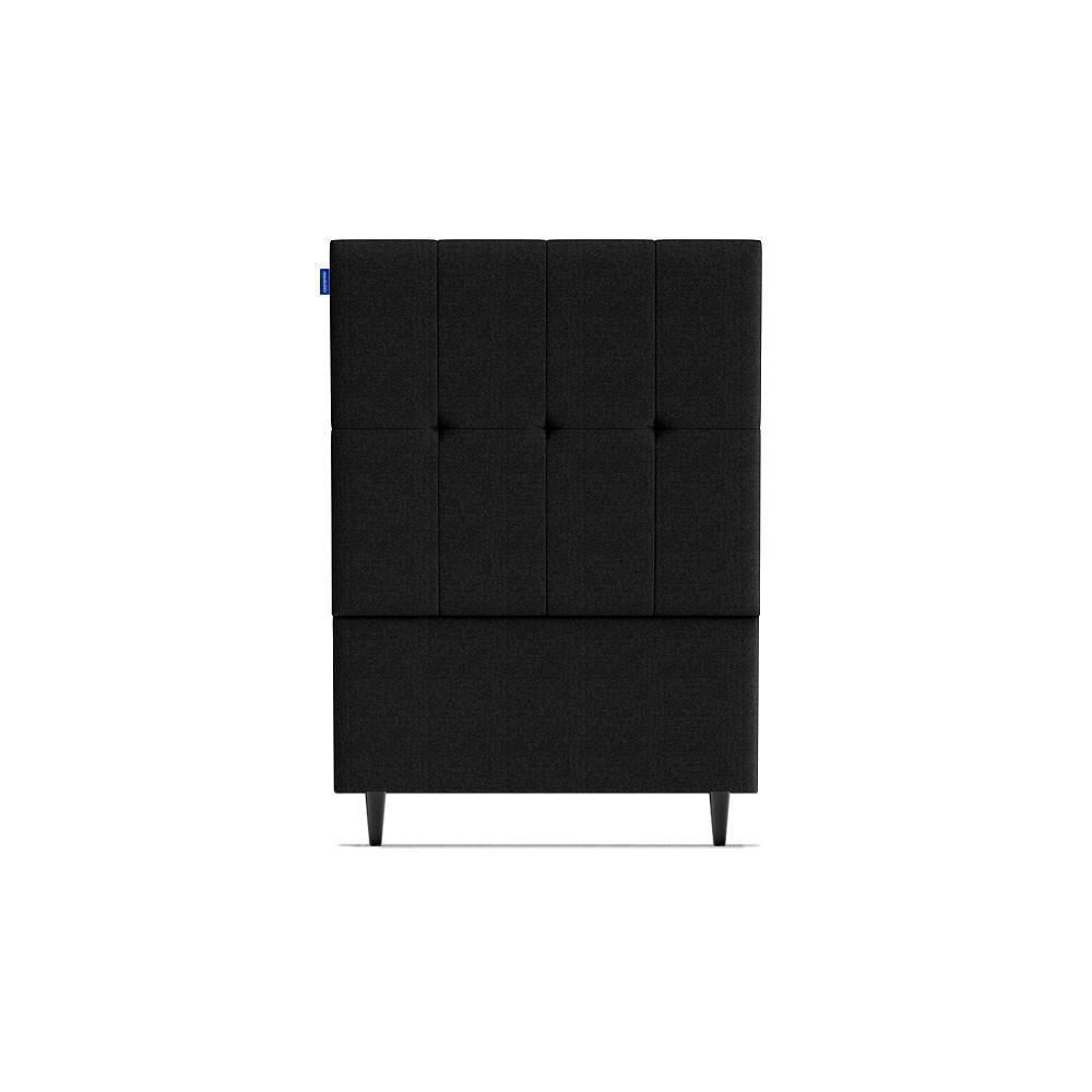 Cabeceira Piave Linho Preto Solteiro (8x90x120) - Ortobom