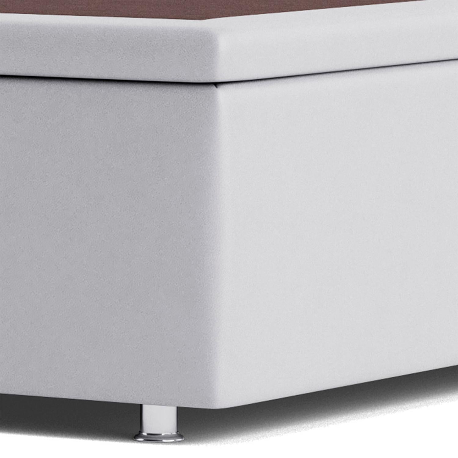 Base Baú Branco Super King (193x203x39) - Ortobom
