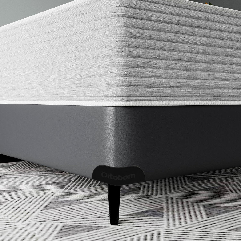 Base Sommier Corino Cinza Super King (193x203x23) - Ortobom
