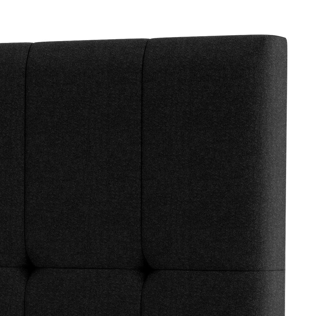 Cabeceira Piave Linho Preto Casal (8x140x120) - Ortobom