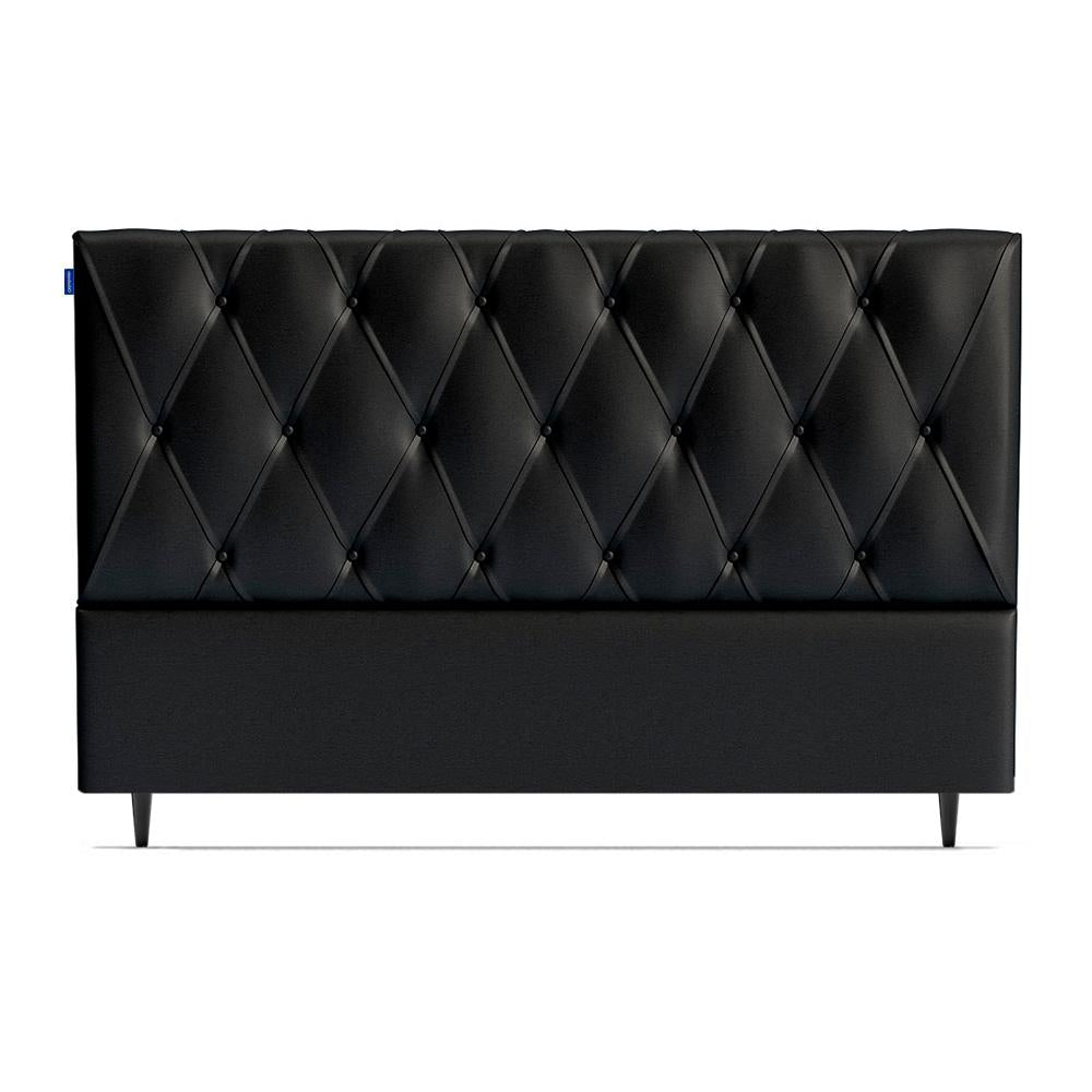 Cabeceira Murat Facto Preto Super King (8x195x120) - Ortobom
