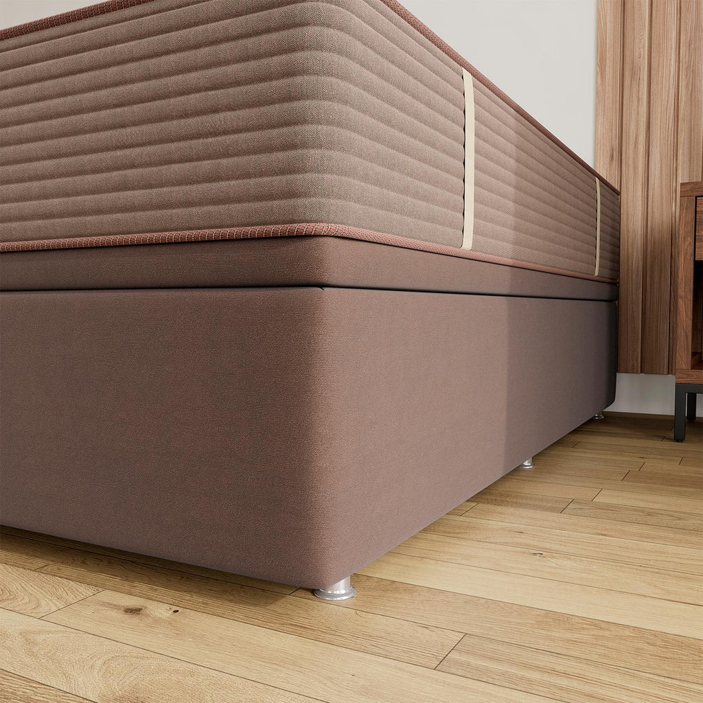 Base Baú Camurça Bege Super King (193x203x39) - Ortobom