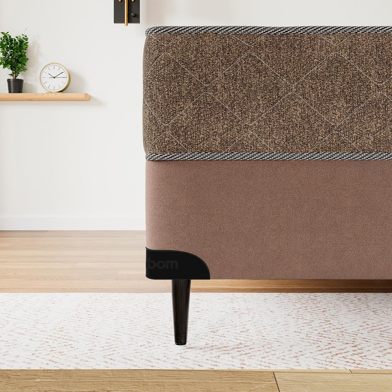 Base Sommier Camurça Bege Casal (138x188x23) - Ortobom