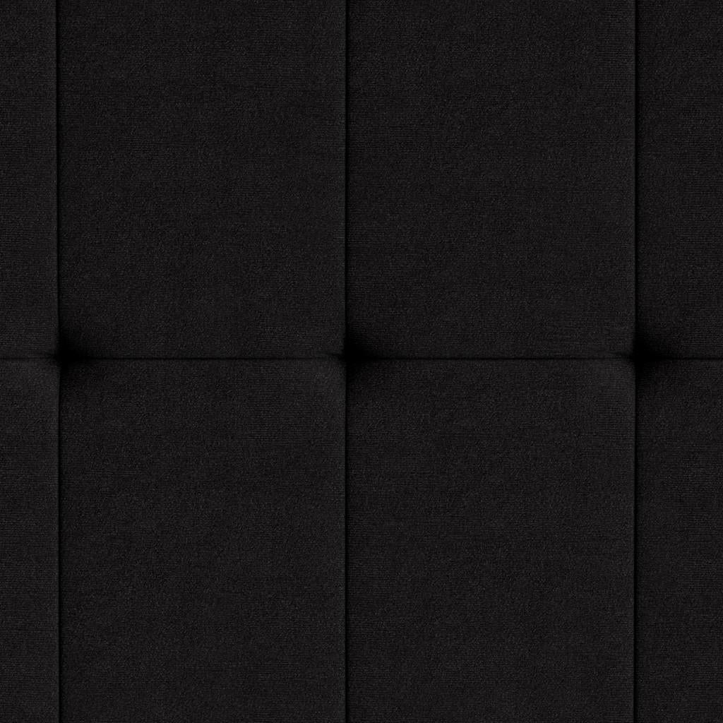 Cabeceira Piave Veluto Preto Solteiro (8x90x120) - Ortobom