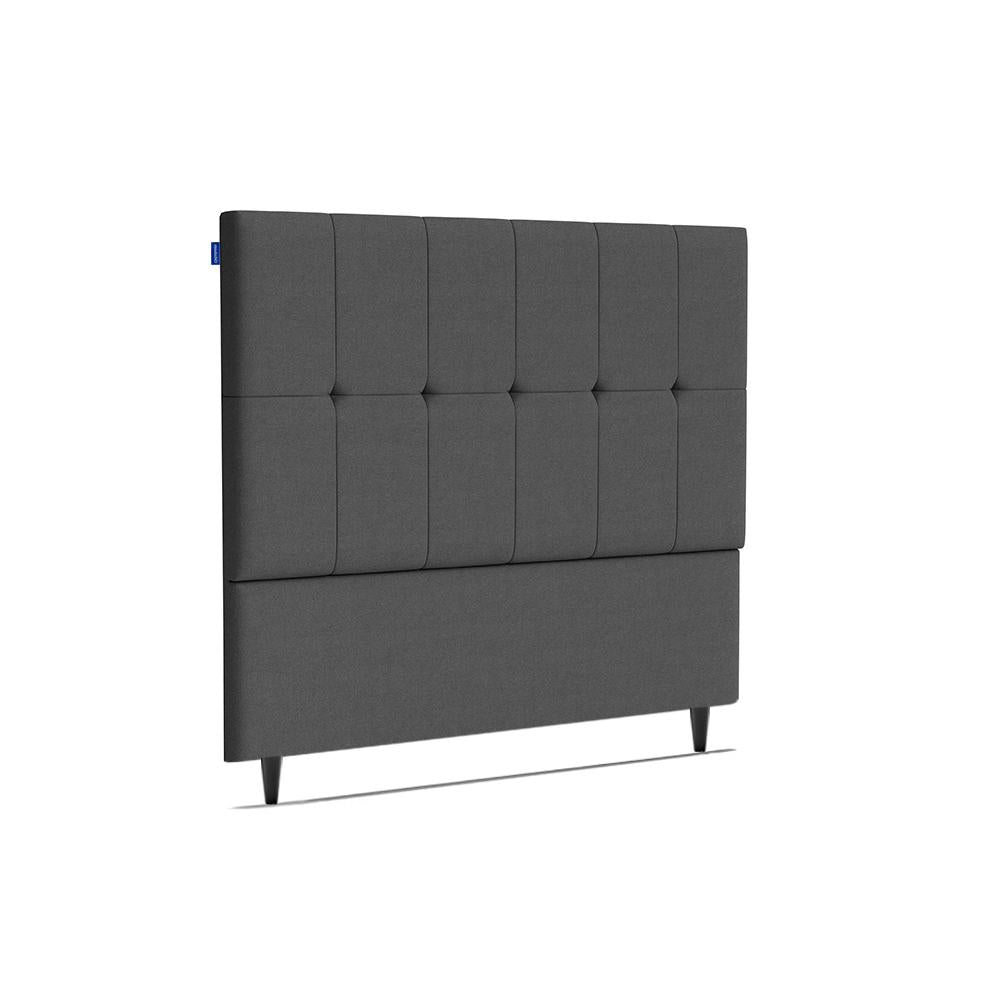 Cabeceira Piave Veluto Cinza Casal (8x140x120) - Ortobom